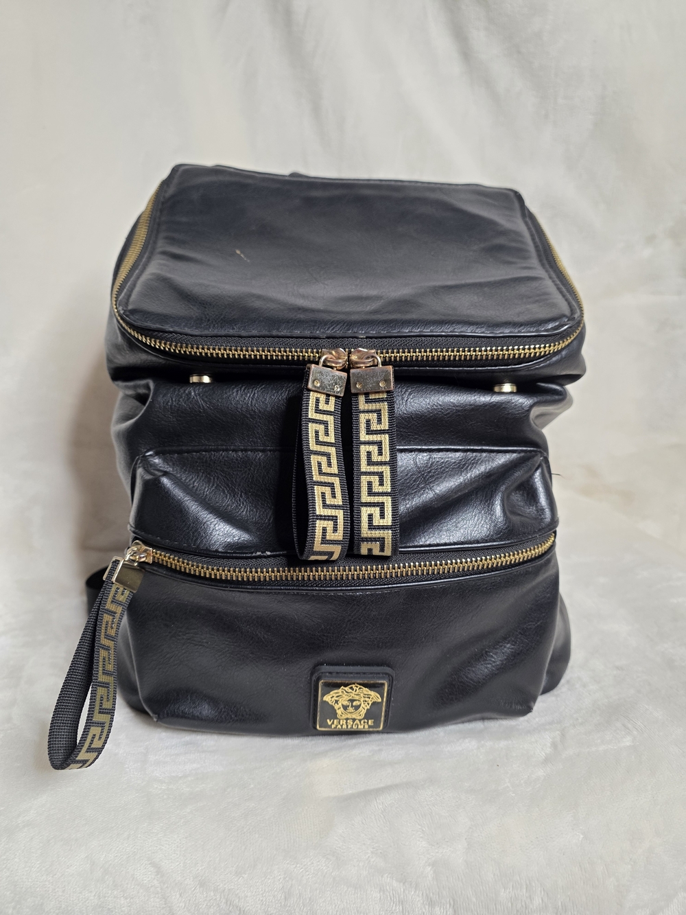 Versace Parfums Black & Gold Medusa Collector Backpack